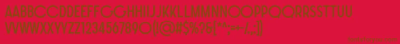 SONGER G Regular Font – Brown Fonts on Red Background