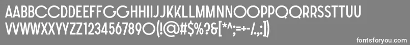 More about SONGER G Regular Font SONGER G Regular Font – White Fonts on Gray Background