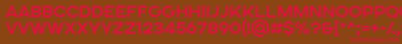 SONGER SE Bold Font – Red Fonts on Brown Background