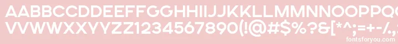 フォントSONGER SE Bold – ピンクの背景に白い文字