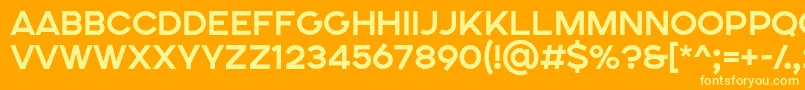 SONGER SE Bold Font – Yellow Fonts on Orange Background