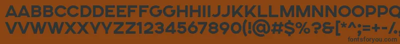 SONGER SE ExtraBold Font – Black Fonts on Brown Background