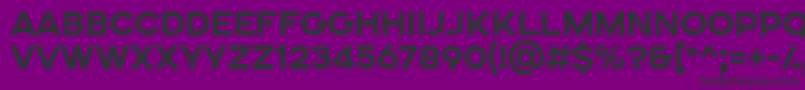 フォントSONGER SE ExtraBold – 紫の背景に黒い文字