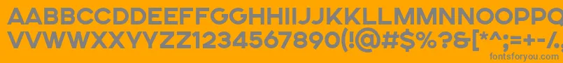 SONGER SE ExtraBold Font – Gray Fonts on Orange Background