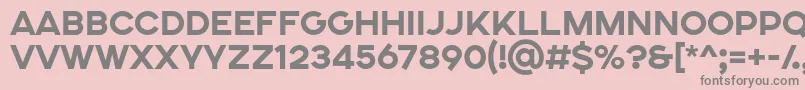 SONGER SE ExtraBold Font – Gray Fonts on Pink Background