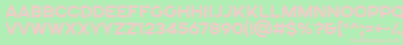 SONGER SE ExtraBold Font – Pink Fonts on Green Background