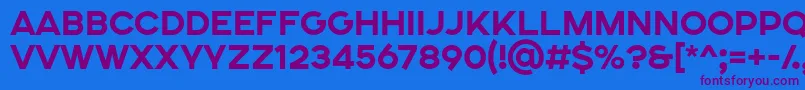 SONGER SE ExtraBold Font – Purple Fonts on Blue Background
