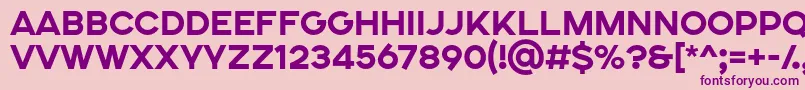 SONGER SE ExtraBold Font – Purple Fonts on Pink Background