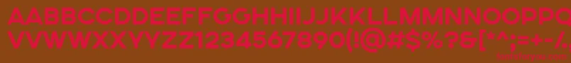 SONGER SE ExtraBold Font – Red Fonts on Brown Background