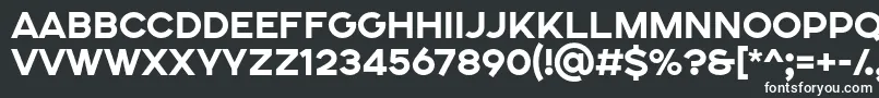 Шрифт SONGER SE ExtraBold – белые шрифты на чёрном фоне
