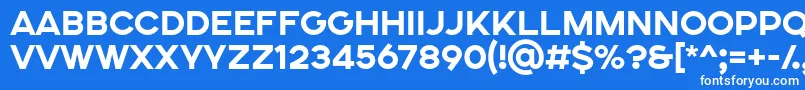 SONGER SE ExtraBold Font – White Fonts on Blue Background