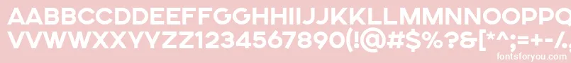 SONGER SE ExtraBold Font – White Fonts on Pink Background