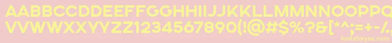 SONGER SE ExtraBold Font – Yellow Fonts on Pink Background