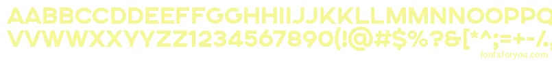 SONGER SE ExtraBold Font – Yellow Fonts on White Background