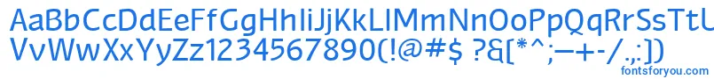 Lisätietoja Myndrain-fontista Myndrain-fontti – siniset fontit valkoisella taustalla