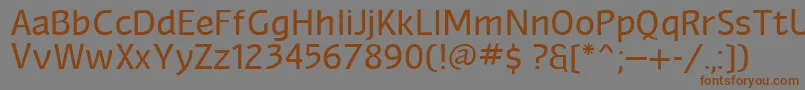 Подробнее о шрифте Myndrain Шрифт Myndrain – коричневые шрифты на сером фоне