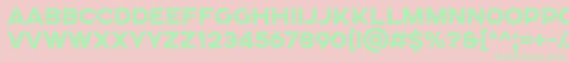 SONGER SE Heavy Font – Green Fonts on Pink Background