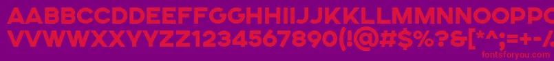 SONGER SE Heavy Font – Red Fonts on Purple Background