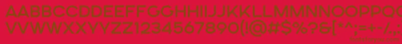 SONGER SE Medium Font – Brown Fonts on Red Background
