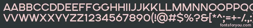 SONGER SE Medium Font – Pink Fonts on Black Background