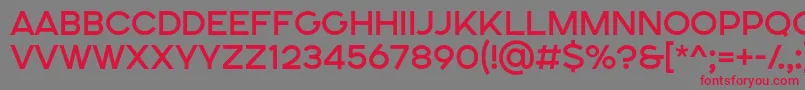 SONGER SE Medium Font – Red Fonts on Gray Background