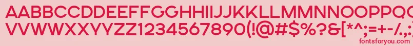 SONGER SE Medium Font – Red Fonts on Pink Background