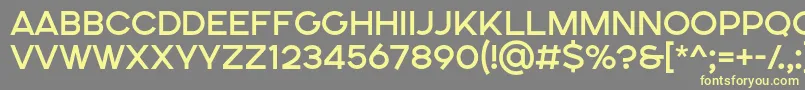 SONGER SE Medium Font – Yellow Fonts on Gray Background