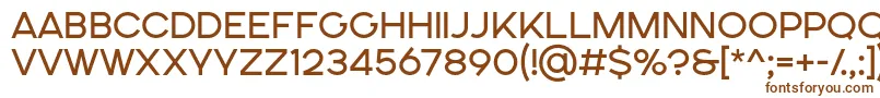 Шрифт SONGER SE Regular – коричневые шрифты на белом фоне