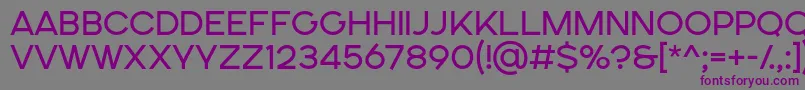 Шрифт SONGER SE Regular – фиолетовые шрифты на сером фоне