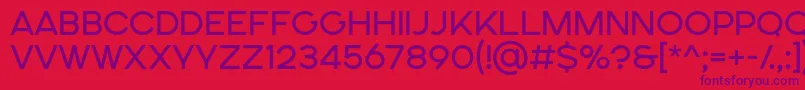 SONGER SE Regular Font – Purple Fonts on Red Background