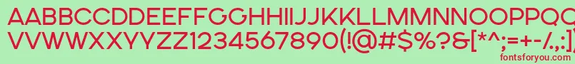 SONGER SE Regular Font – Red Fonts on Green Background