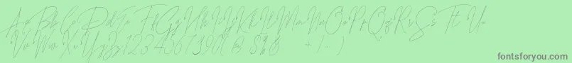 More about Songstar Free Font Songstar Free Font – Gray Fonts on Green Background