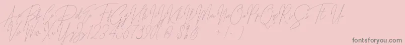 More about Songstar Free Font Songstar Free Font – Gray Fonts on Pink Background