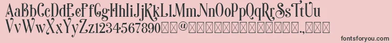 Sonia Font – Black Fonts on Pink Background