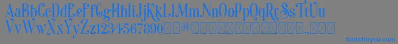 Sonia Font – Blue Fonts on Gray Background