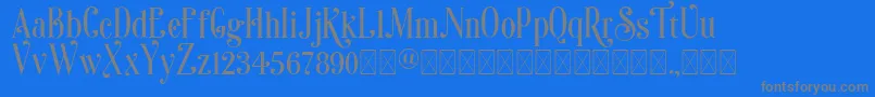 Sonia Font – Gray Fonts on Blue Background