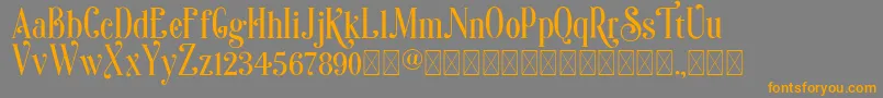 Sonia Font – Orange Fonts on Gray Background
