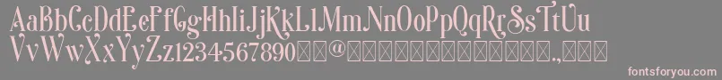 Sonia Font – Pink Fonts on Gray Background