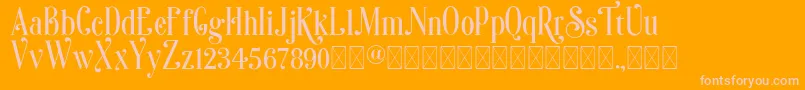 Sonia Font – Pink Fonts on Orange Background