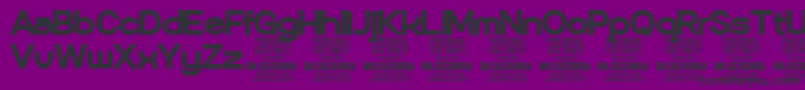 Sonika Bl PERSONAL Font – Black Fonts on Purple Background