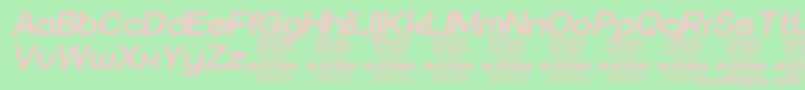 fuente Sonika Bo Ita PERSONAL – Fuentes Rosadas Sobre Fondo Verde