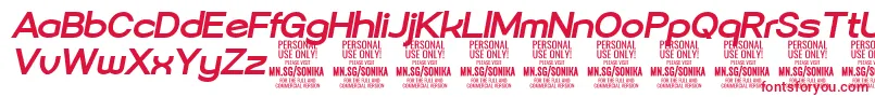 Sonika Bo Ita PERSONAL Font – Red Fonts