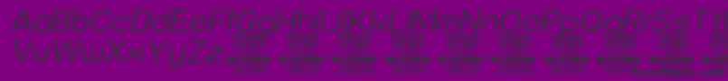 Sonika Li Ita PERSONAL Font – Black Fonts on Purple Background