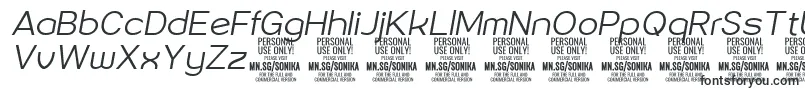 Sonika Li Ita PERSONAL-fontti – Fontit Microsoft Officelle