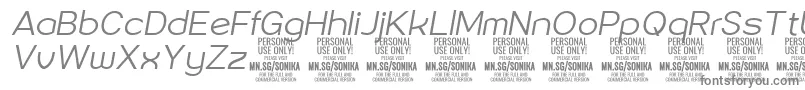 Sonika Li Ita PERSONAL-Schriftart – Graue Schriften