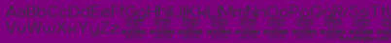 Sonika Li PERSONAL Font – Black Fonts on Purple Background