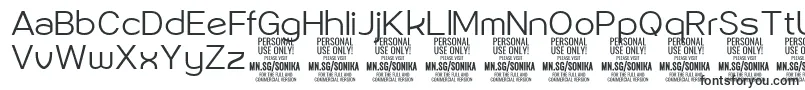 Шрифт Sonika Li PERSONAL – буквенные шрифты