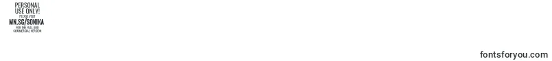 Sonika Li PERSONAL Font – Fonts for Digit 0