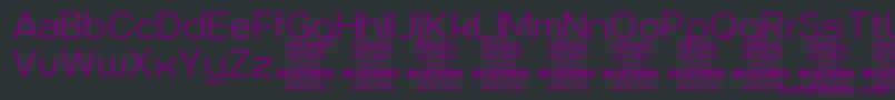 Sonika Li PERSONAL Font – Purple Fonts on Black Background