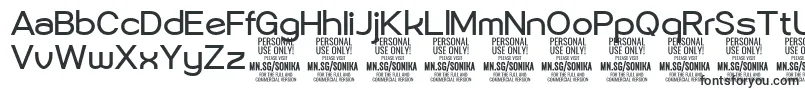 Шрифт Sonika Re PERSONAL – шрифты для Microsoft Office
